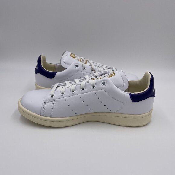 adidas Stan Smith Lux White / Purple Women's Shoes - Picture 2 of 8
